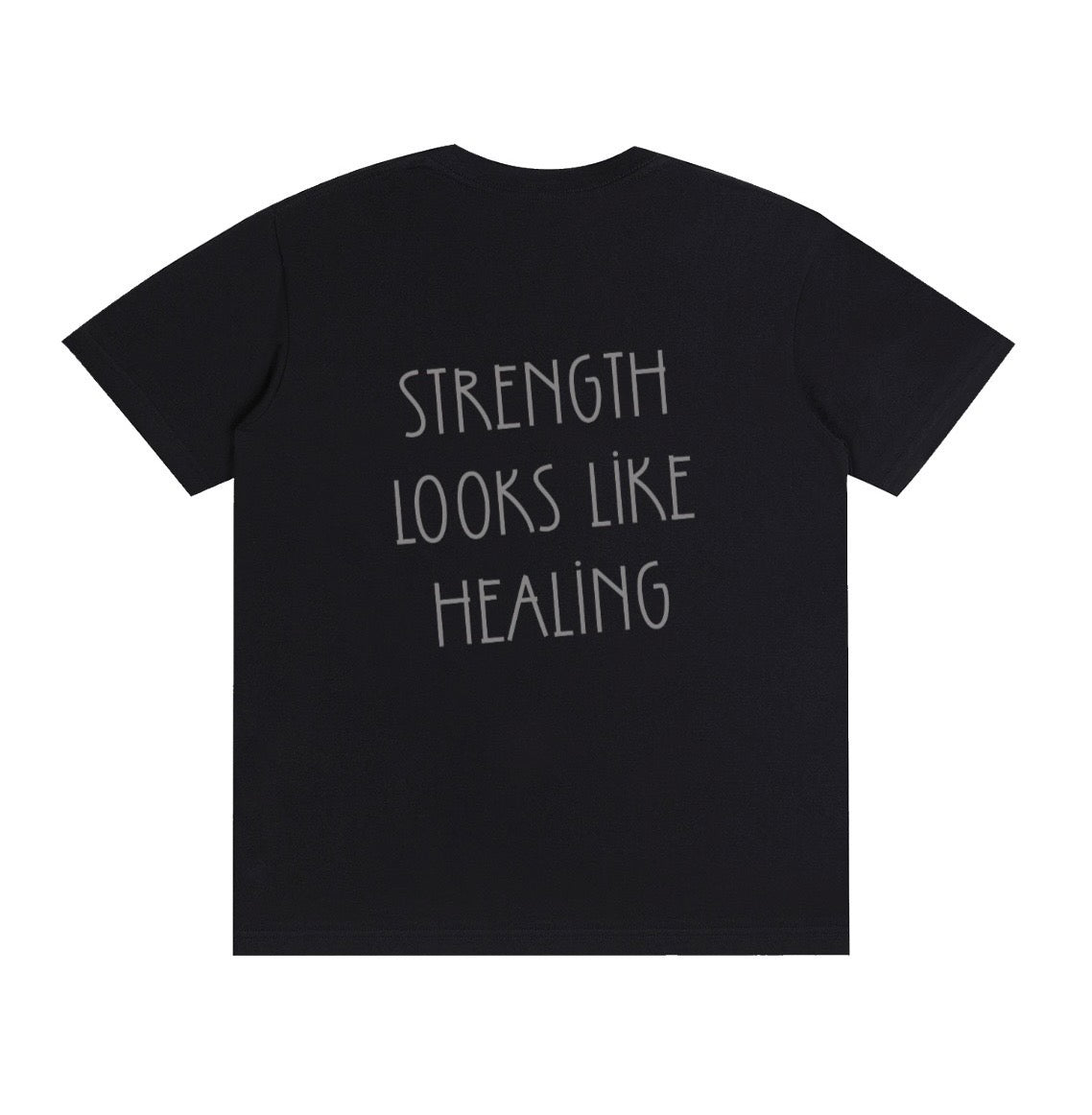Strength Looks Like Healing| Hollie Therapy and Counseling Short Sleeve T-shirt