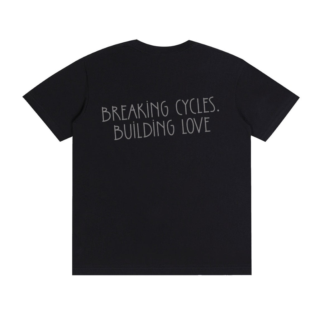 Breaking Cycles. Building Love| Hollie Therapy and Counseling Short Sleeve T-shirt